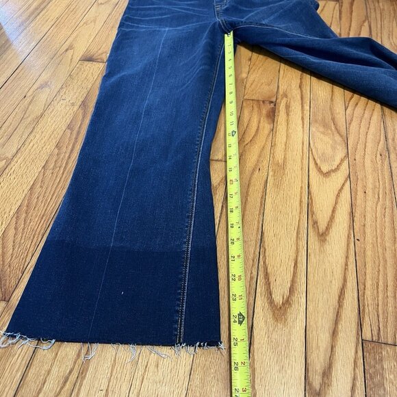 SPANX Blue Cropped Ankle Pants High-Waisted Flare - Picture 7 of 9